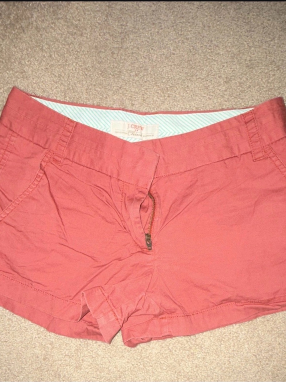 J. Crew Nantucket Red Cotton Chino Shorts